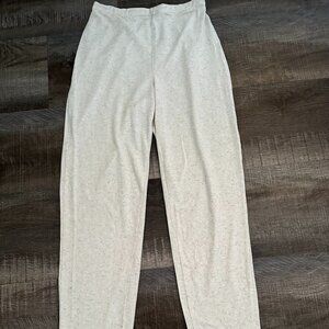 No Brand No Tag Ivory Stretch Waist Baggy Jogger Pants Women's Size M